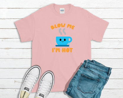 Todd Goldman Art Blow Me Hot Coffee T-Shirt