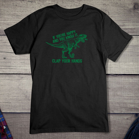 Todd Goldman Art Clap Your Hand T Rex T-Shirt