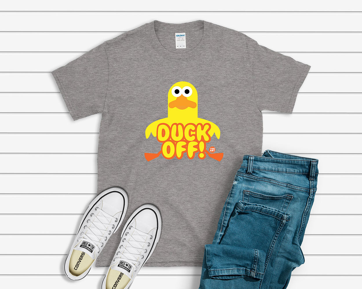 Todd Goldman Art Duck Off T-Shirt