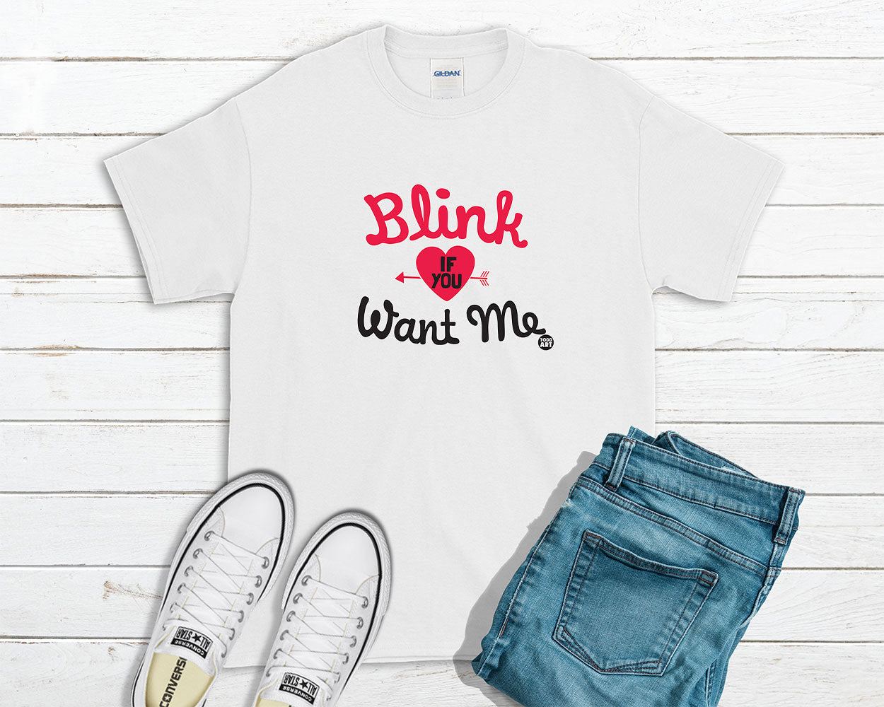 Todd Goldman Art Blink If You Want Me T-Shirt