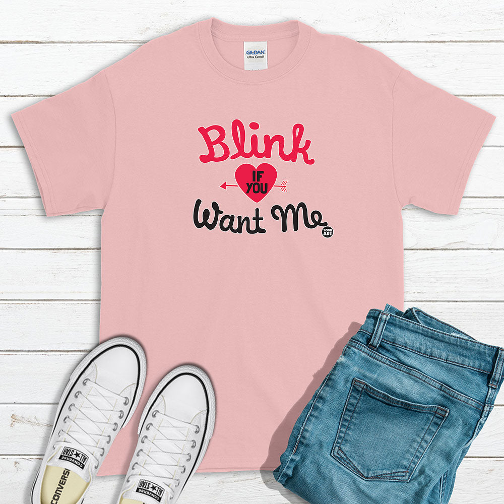 Todd Goldman Art Blink If You Want Me T-Shirt