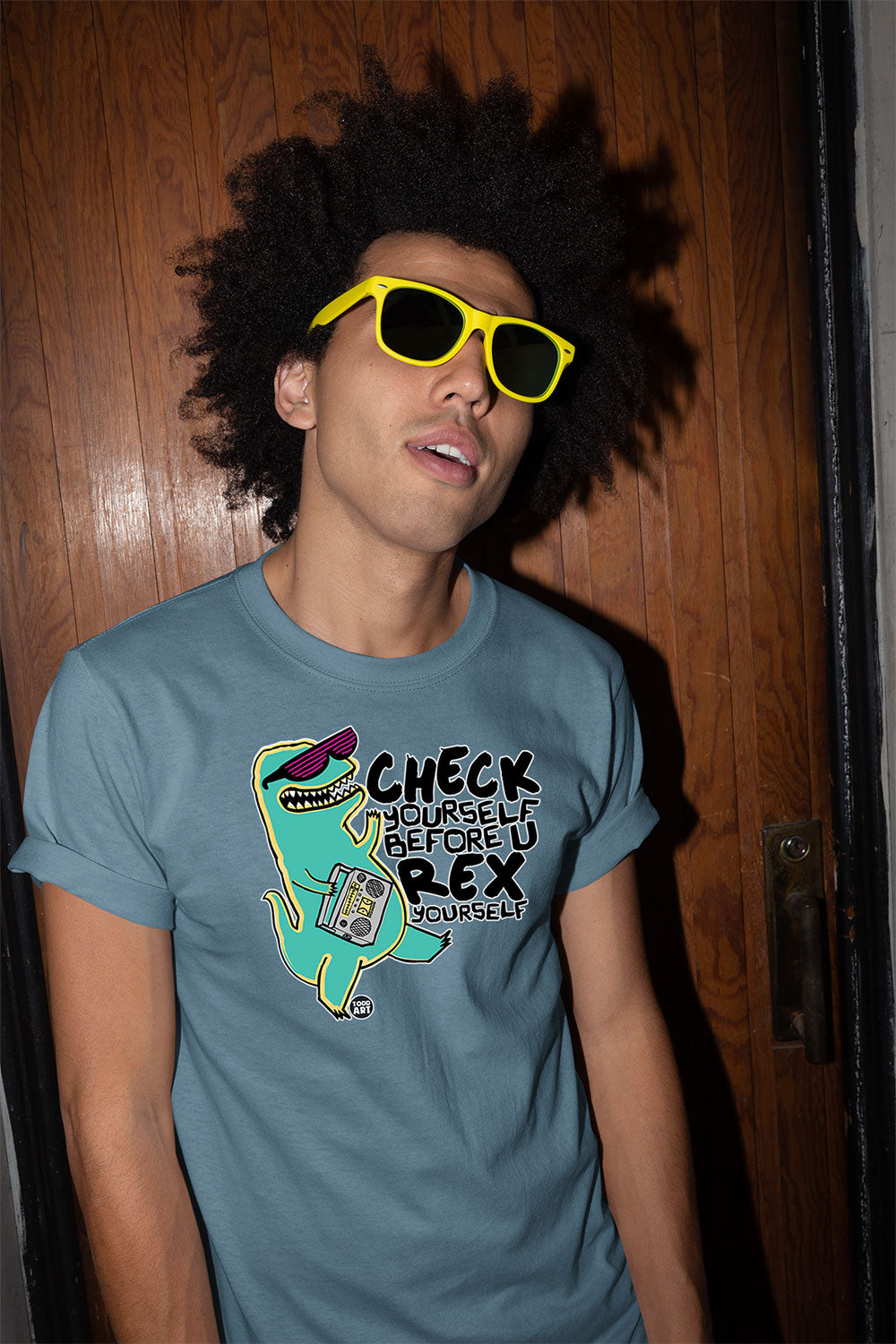 Todd Goldman Art Check Yourself Rex Yourself T-Shirt