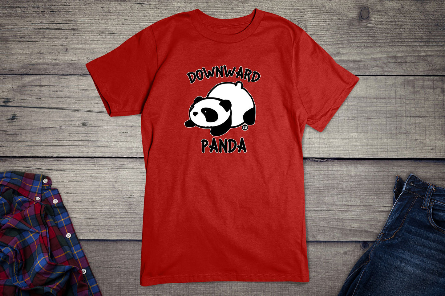 Todd Goldman Art Downward Panda T-Shirt