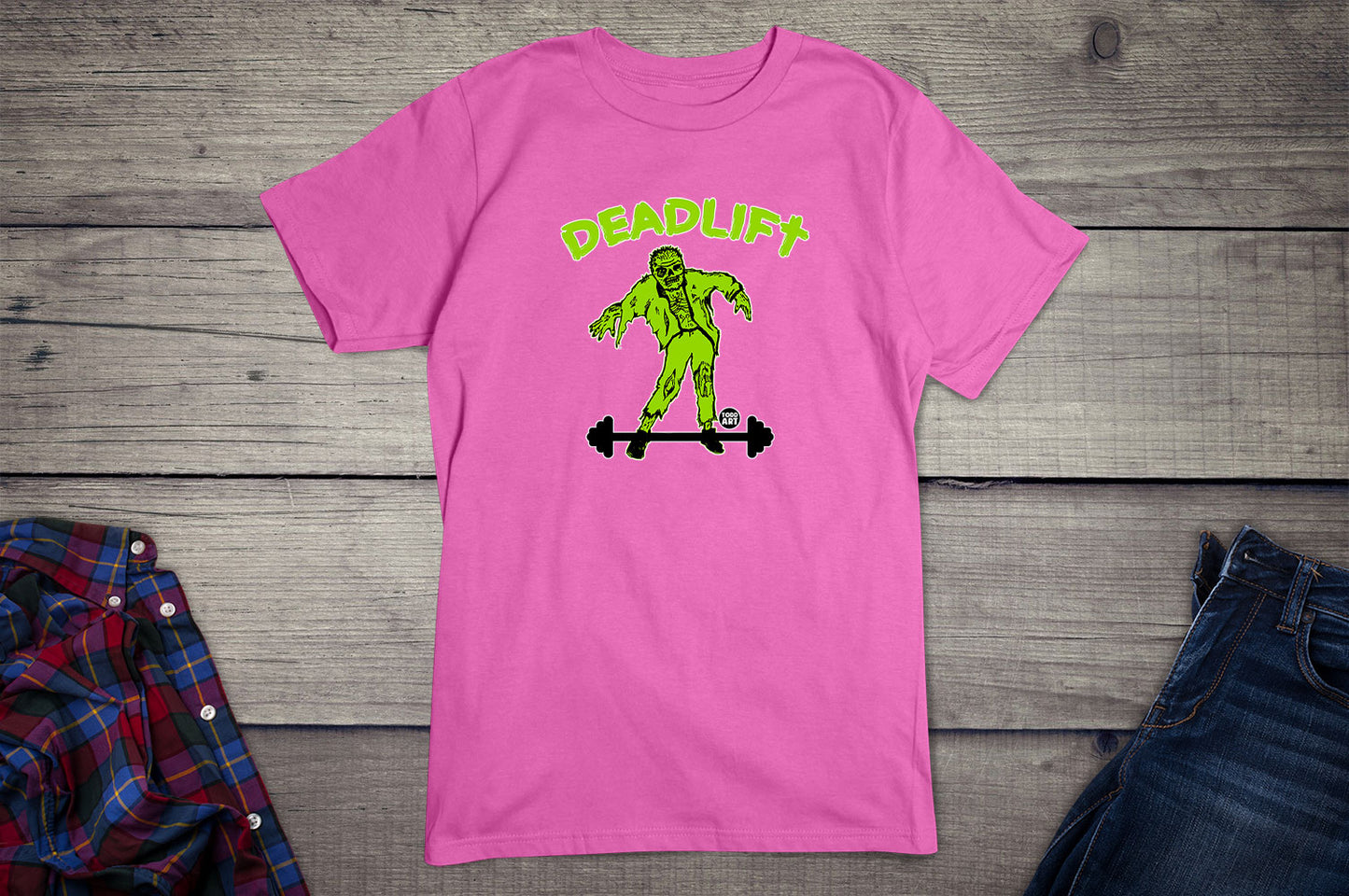 Todd Goldman Art Deadlift Zombie T-Shirt