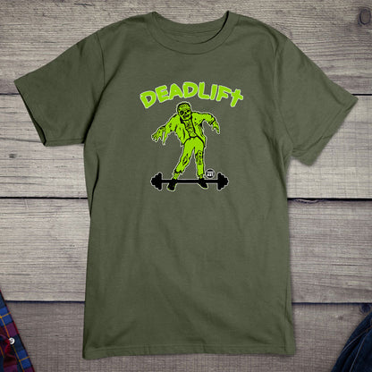 Todd Goldman Art Deadlift Zombie T-Shirt