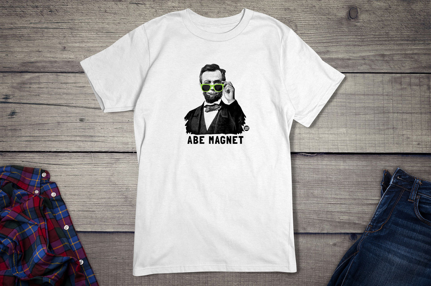 Todd Goldman Art Abe Magnet T-Shirt