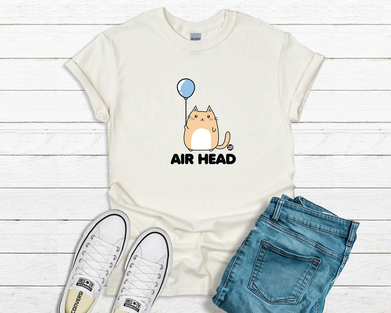 Todd Goldman Art Airhead Cat T-Shirt