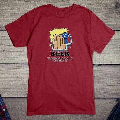 Todd Goldman Art Beer Breakfast Champion T-Shirt