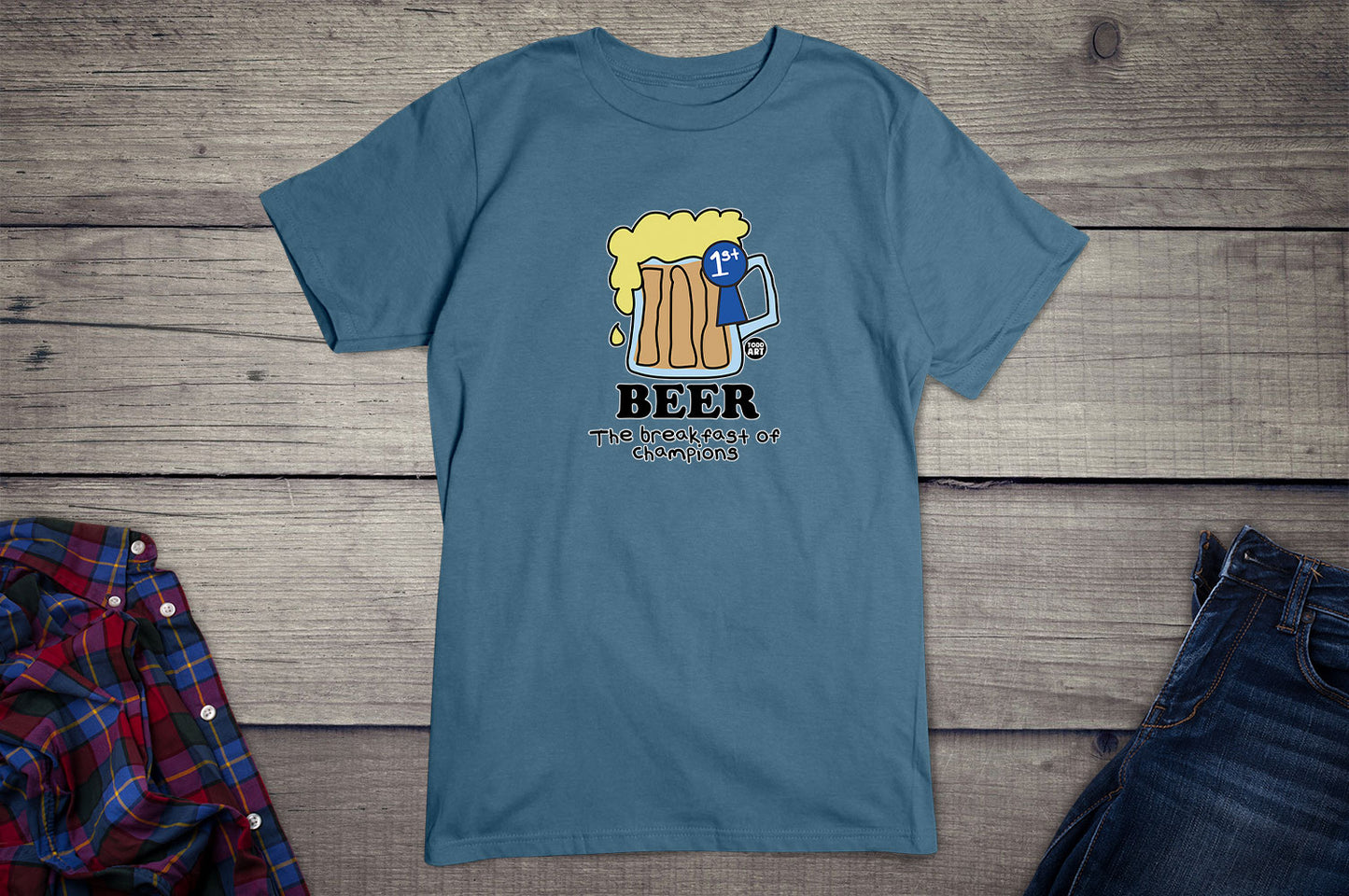 Todd Goldman Art Beer Breakfast Champion T-Shirt