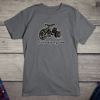 Todd Goldman Art Chicks Dig My Ride T-Shirt