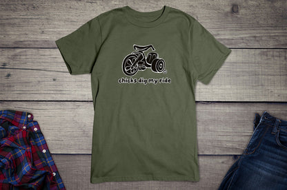 Todd Goldman Art Chicks Dig My Ride T-Shirt