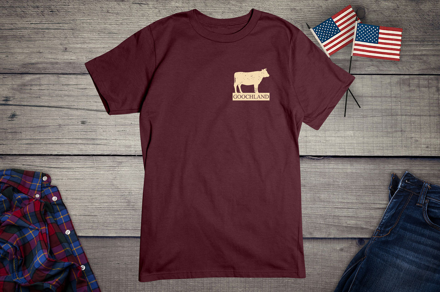 Goochland Cow, Crest, T-Shirt