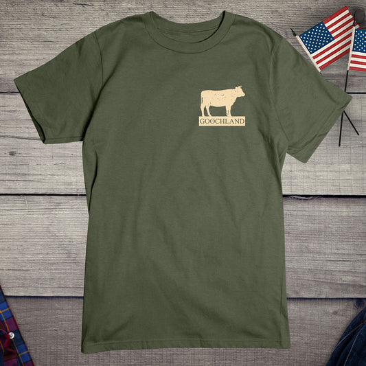 Goochland Cow, Crest, T-Shirt