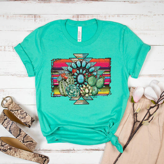 Aztec Cactus Tee