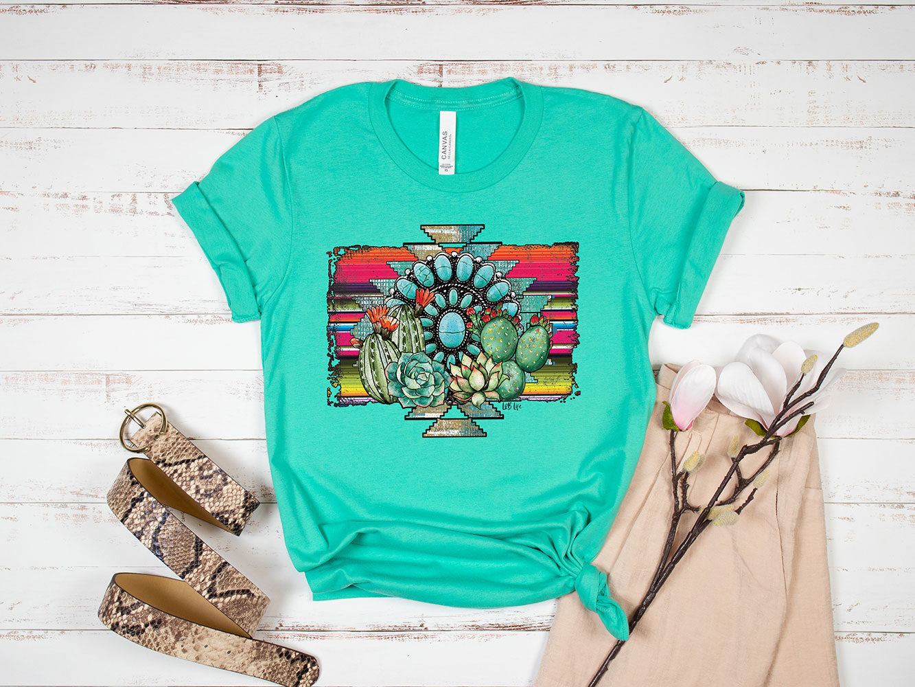 Aztec Cactus Tee