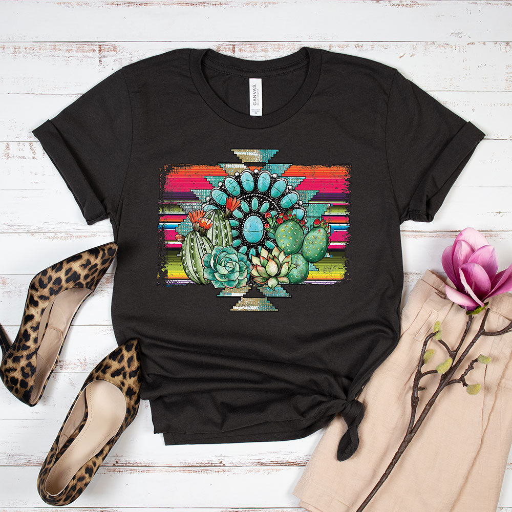 Aztec Cactus Tee