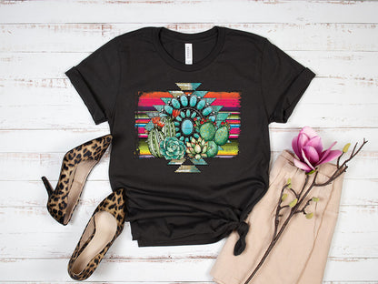 Aztec Cactus Tee