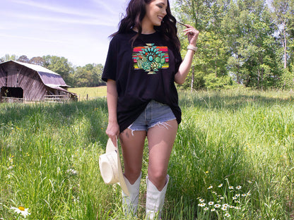 Aztec Cactus Tee