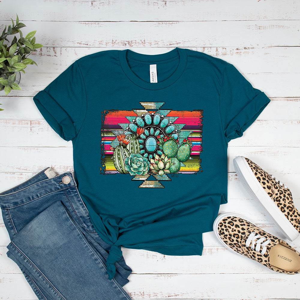 Aztec Cactus Tee