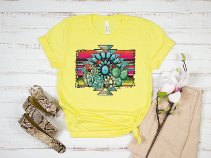 Aztec Cactus Tee