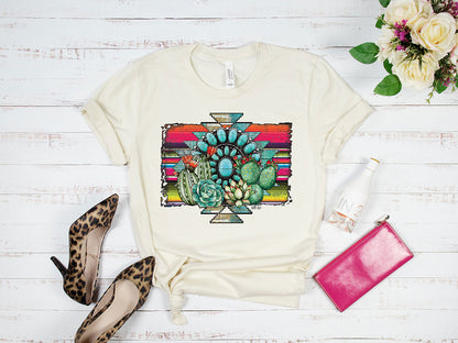 Aztec Cactus Tee