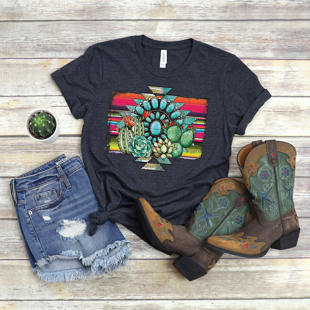 Aztec Cactus Tee