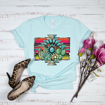 Aztec Cactus Tee