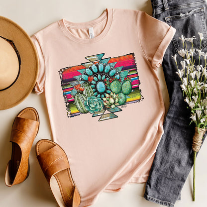 Aztec Cactus Tee