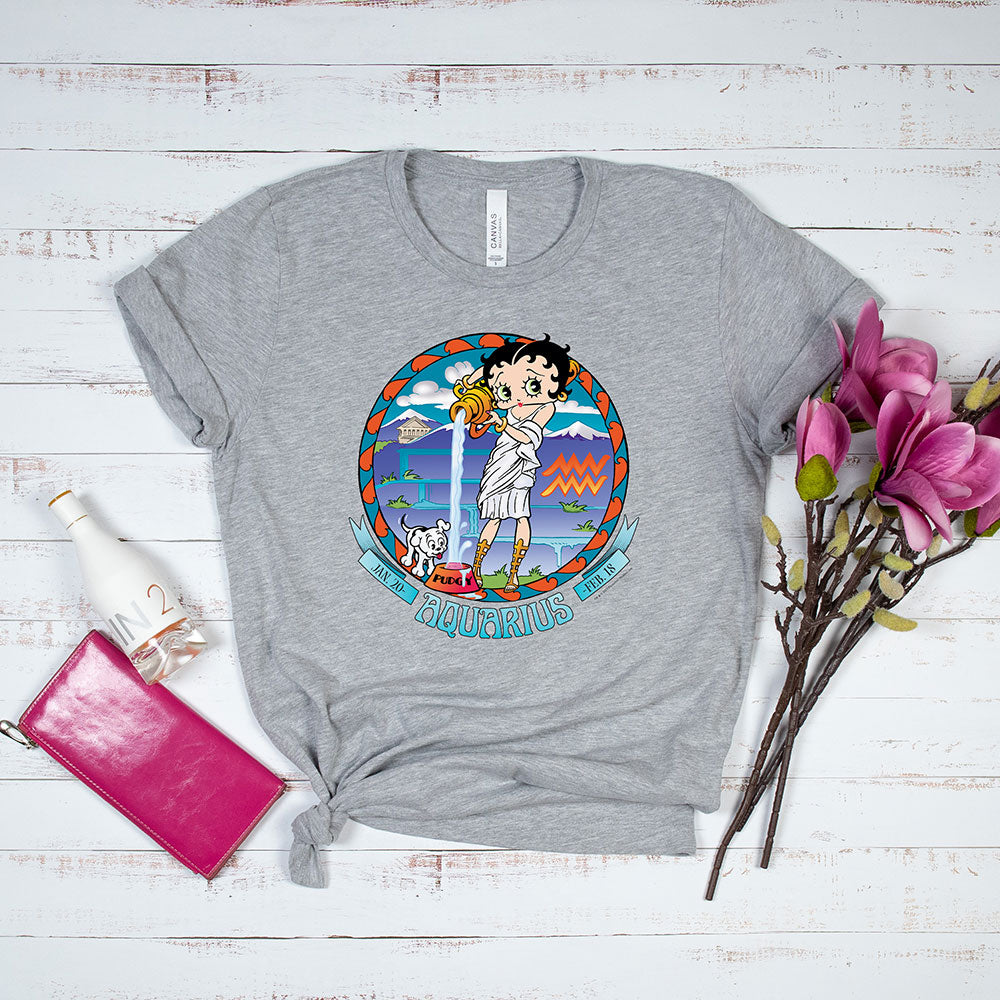 Aquarius - Betty Boop Zodiac Tee