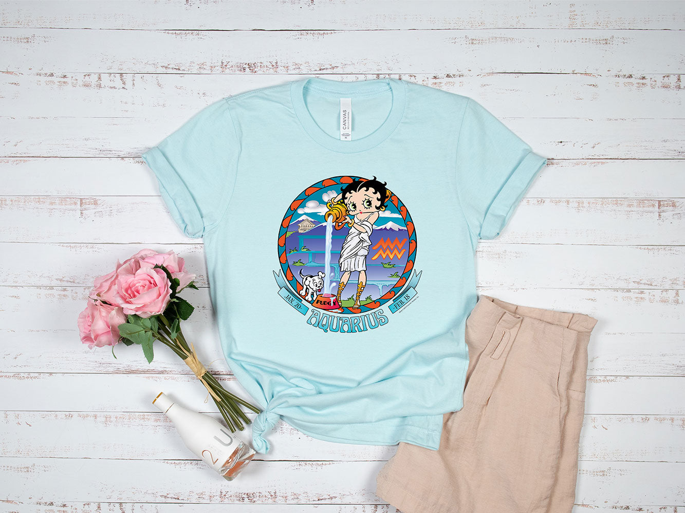 Aquarius - Betty Boop Zodiac Tee