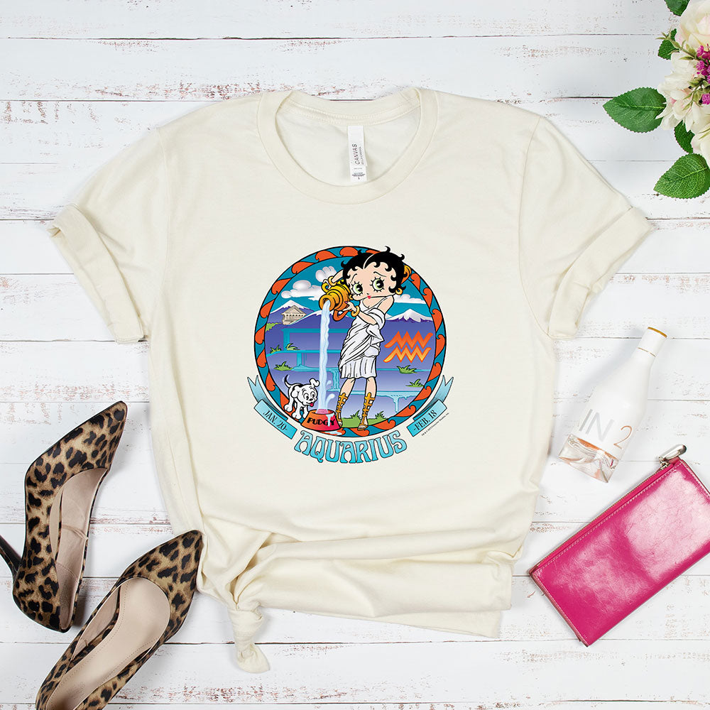 Aquarius - Betty Boop Zodiac Tee