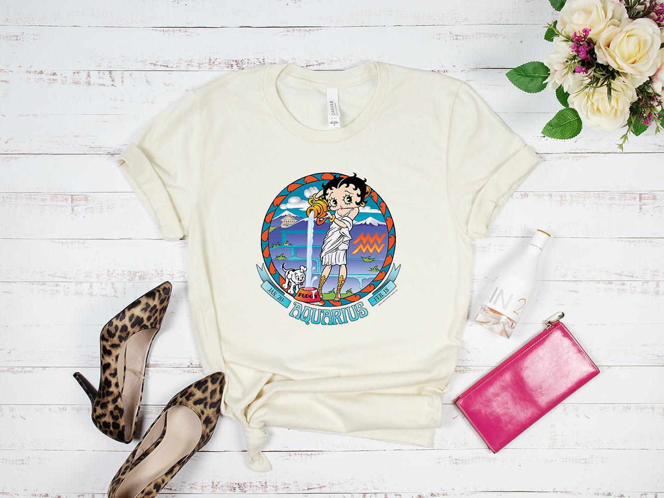 Aquarius - Betty Boop Zodiac Tee