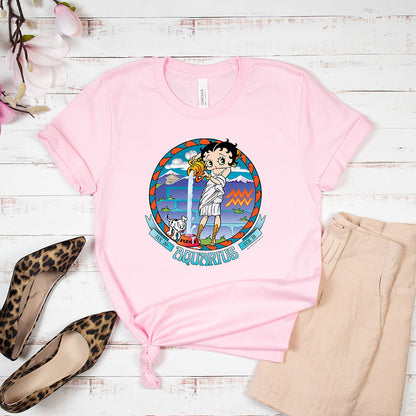 Aquarius - Betty Boop Zodiac Tee