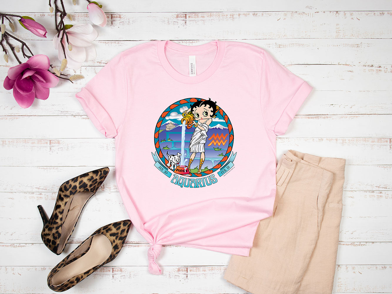 Aquarius - Betty Boop Zodiac Tee