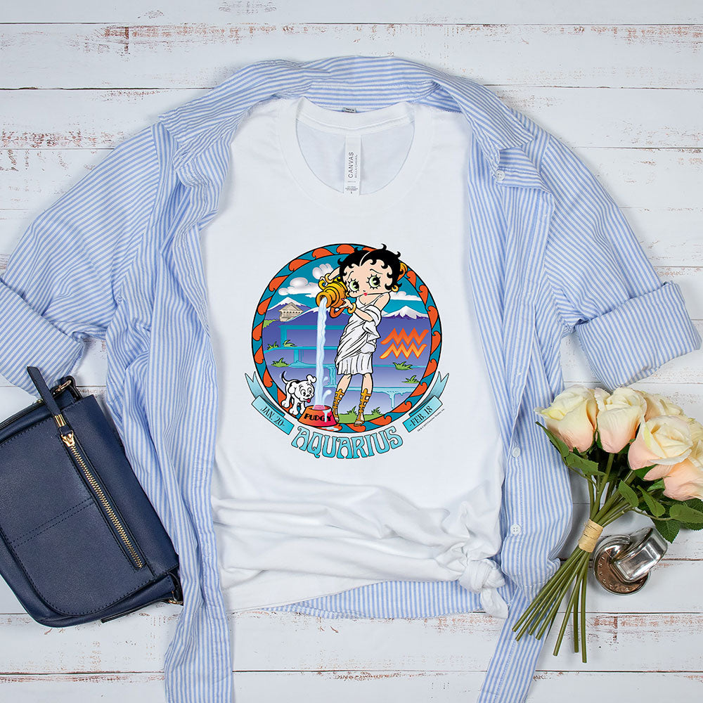 Aquarius - Betty Boop Zodiac Tee