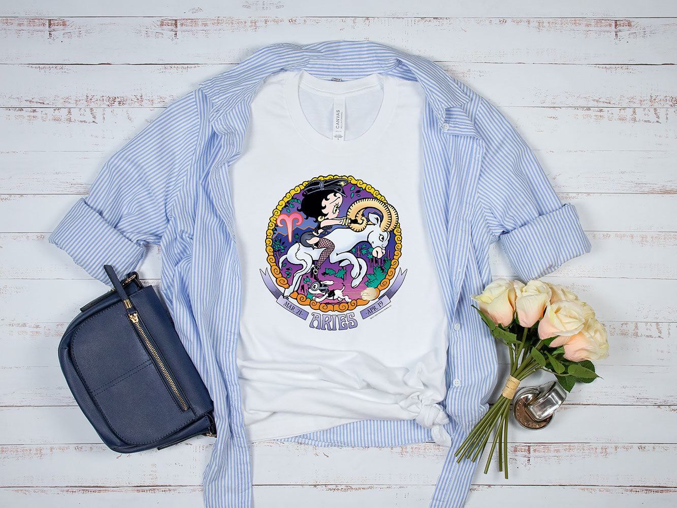 Aries - Betty Boop Zodiac Tee