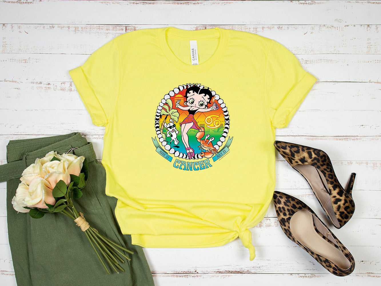 Cancer - Betty Boop Zodiac Tee