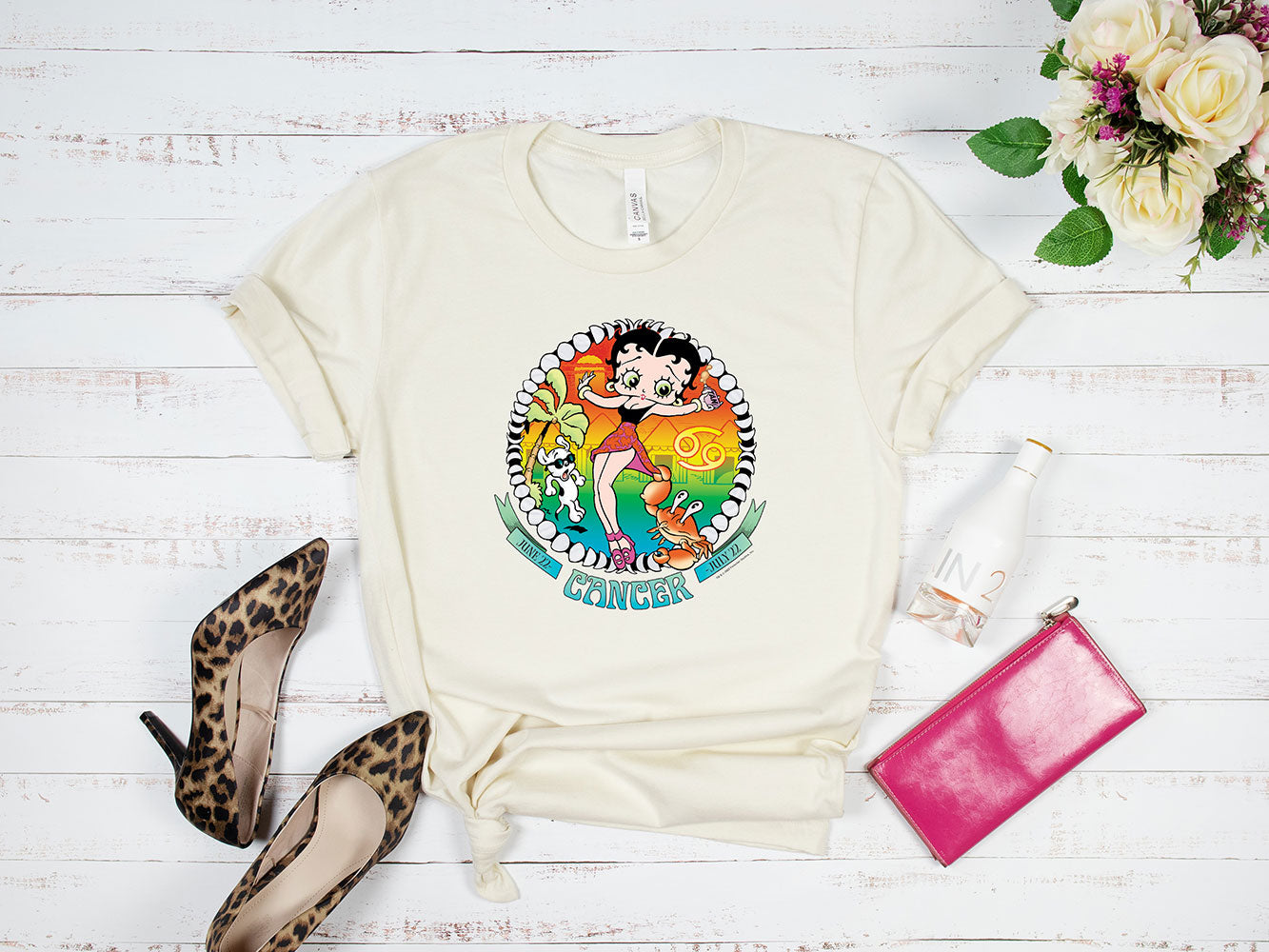 Cancer - Betty Boop Zodiac Tee