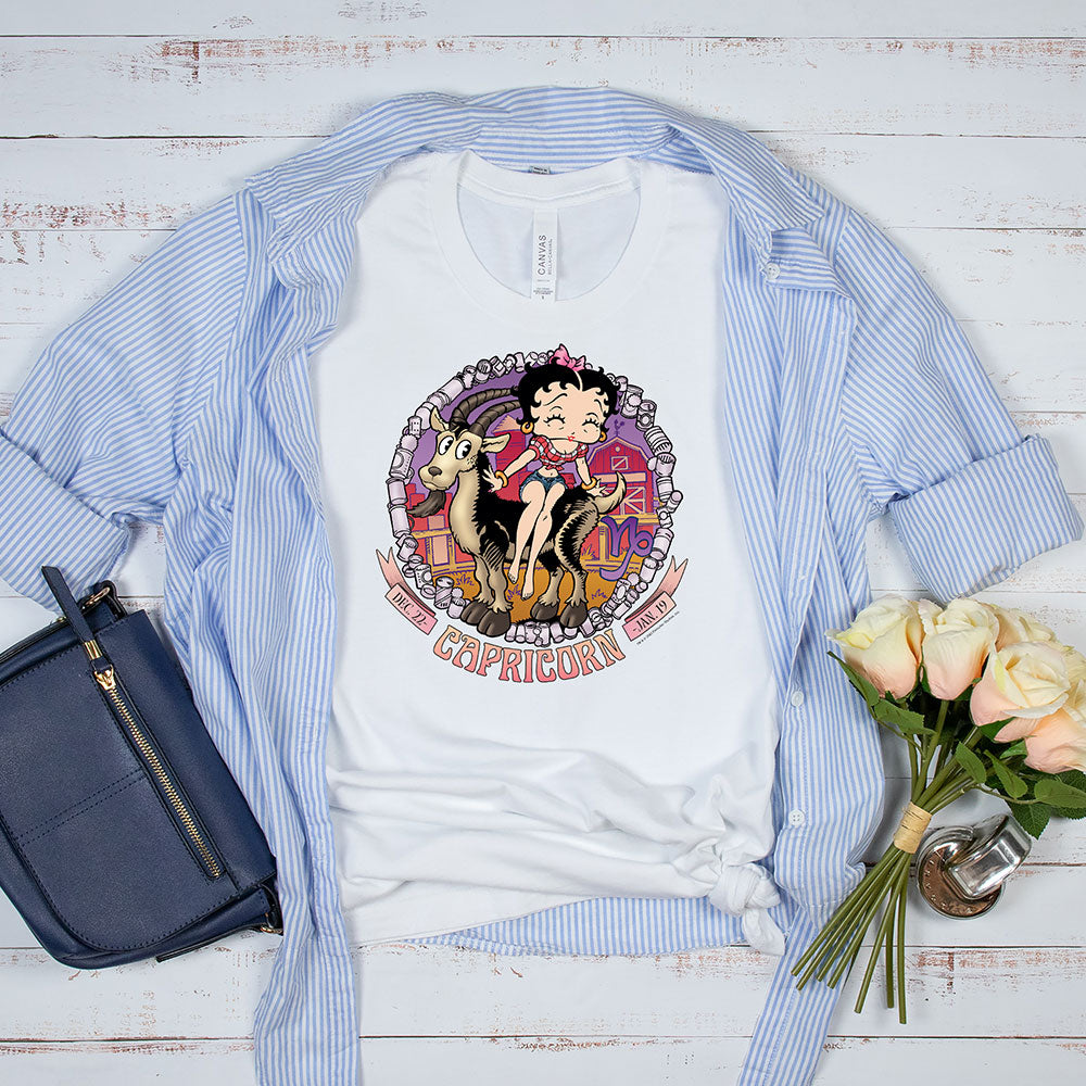 Capricorn - Betty Boop Zodiac Tee