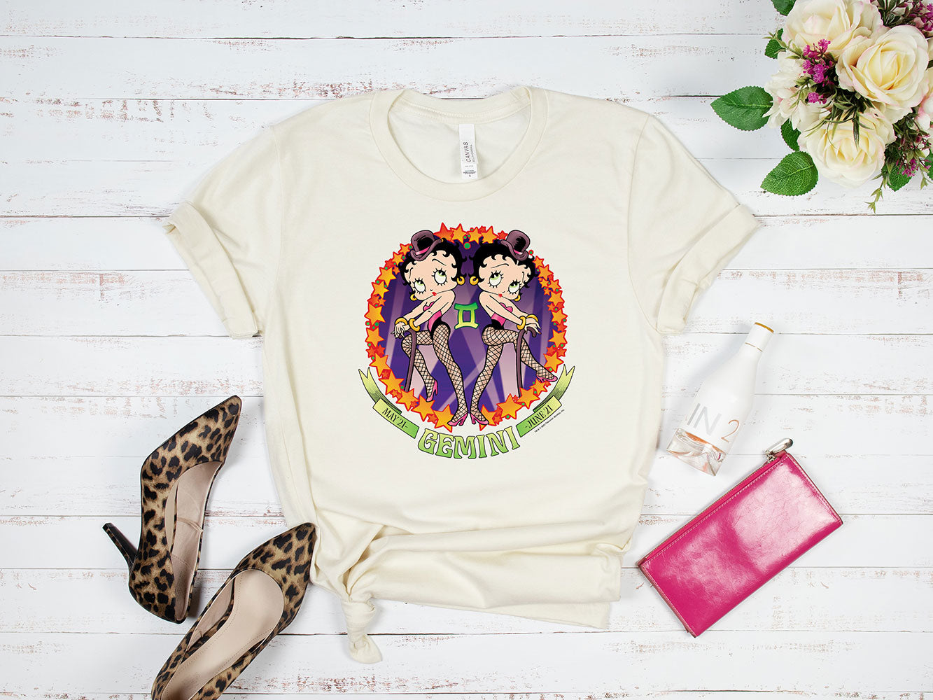 Gemini - Betty Boop Zodiac Tee