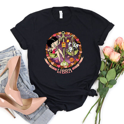 Libra - Betty Boop Zodiac Tee