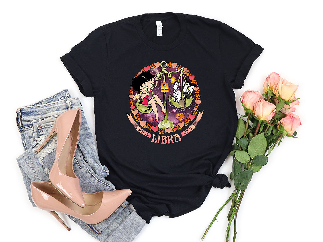 Libra - Betty Boop Zodiac Tee