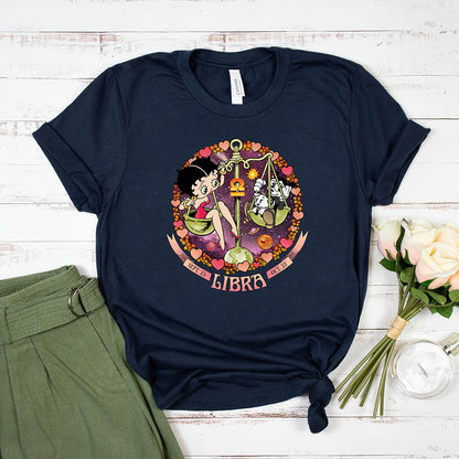 Libra - Betty Boop Zodiac Tee