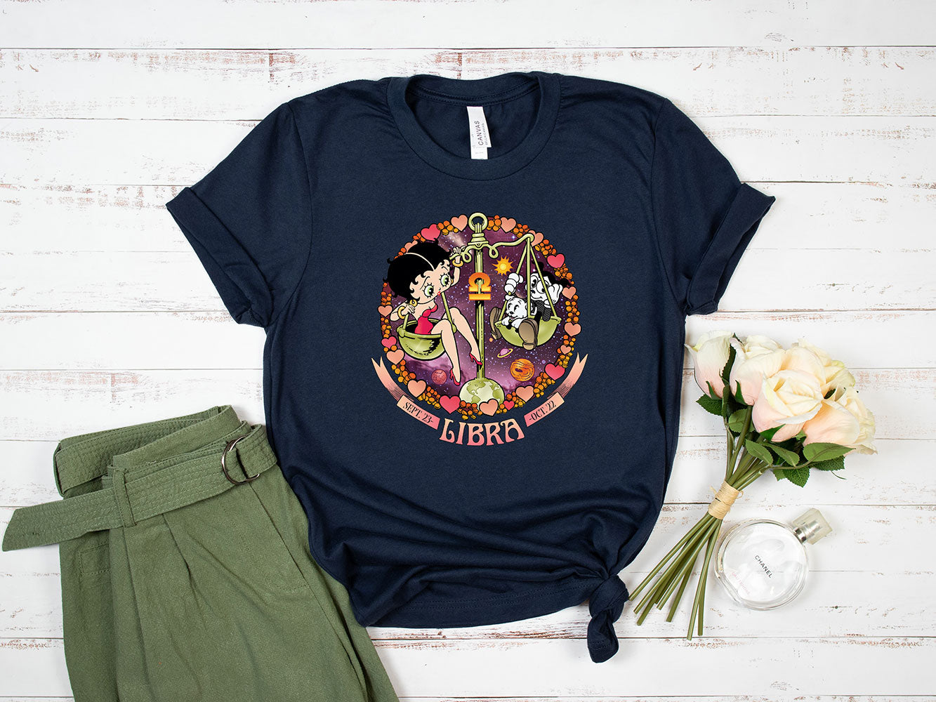 Libra - Betty Boop Zodiac Tee