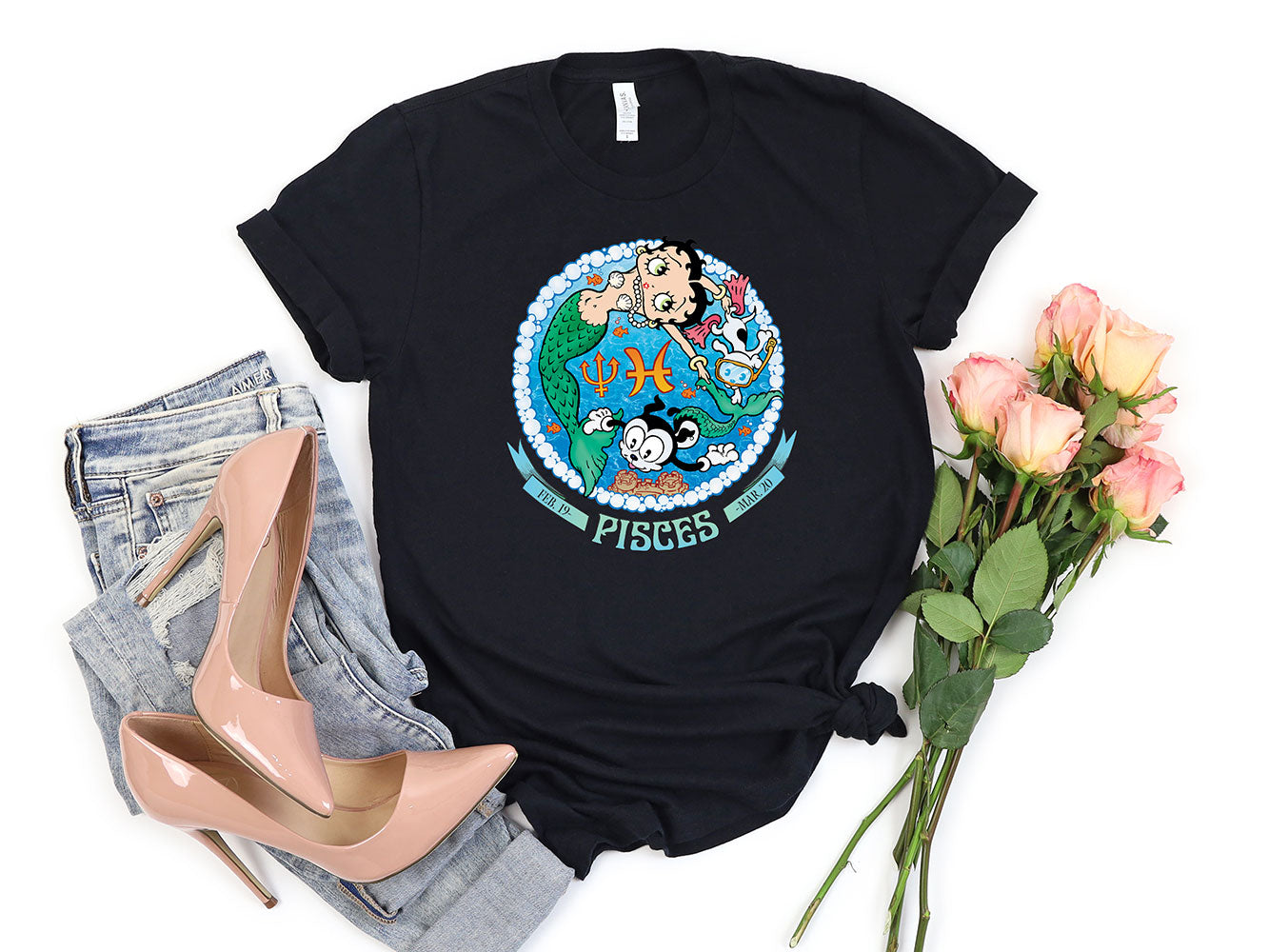 Pisces - Betty Boop Zodiac Tee