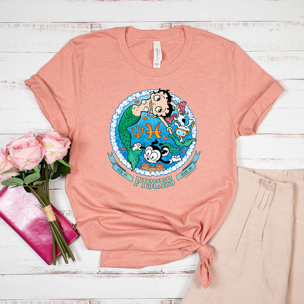 Pisces - Betty Boop Zodiac Tee