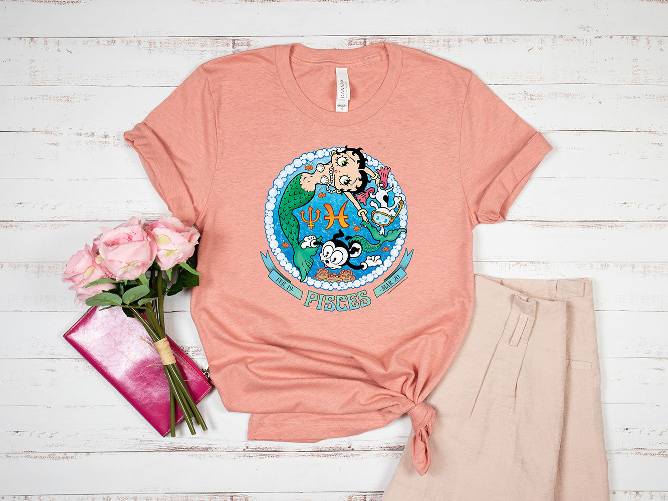 Pisces - Betty Boop Zodiac Tee