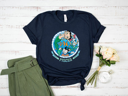 Pisces - Betty Boop Zodiac Tee