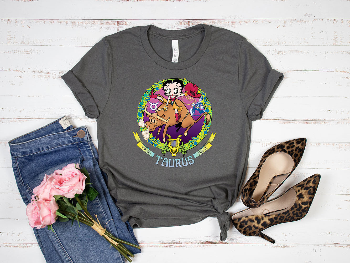 Taurus - Betty Boop Zodiac Tee