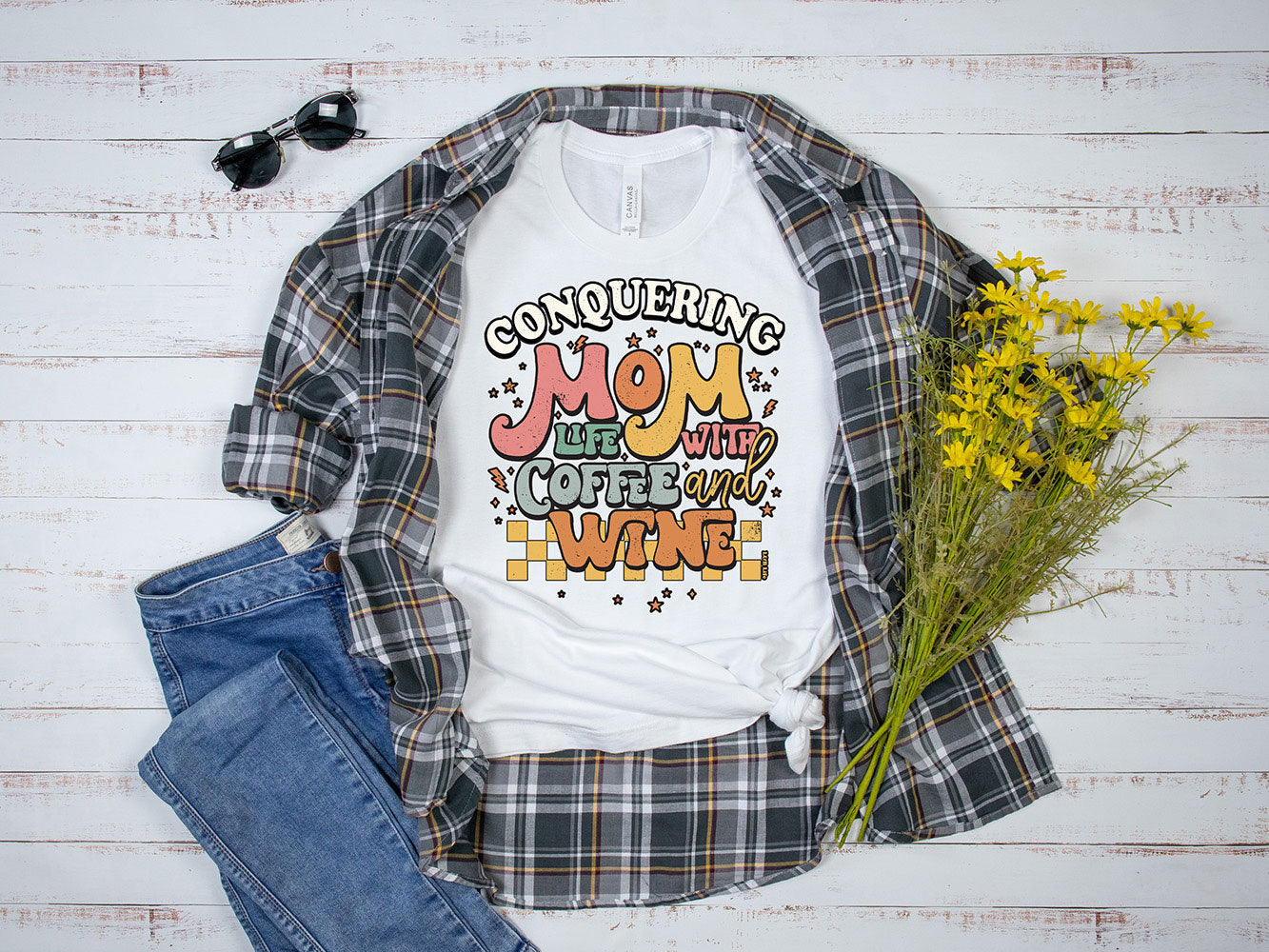 Conquering Mom Life Tee